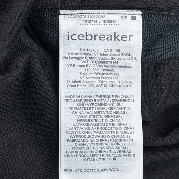 Icebreaker womens Rye Lane Dress size Medium Half Zip Cotton/Wool New with tags - Picture 15 of 16